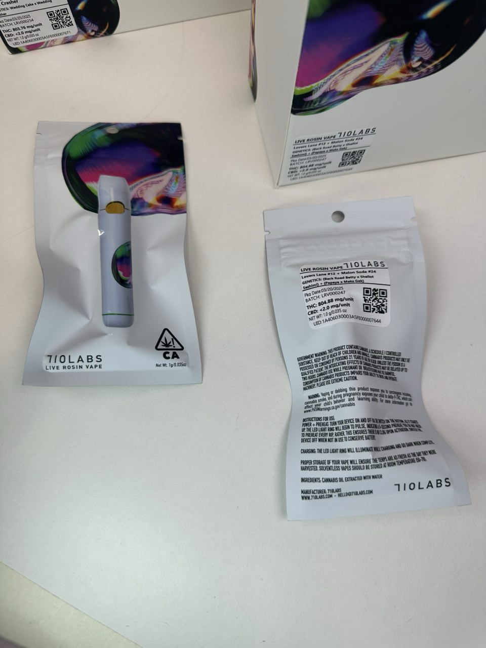 710 labs 1g disposable