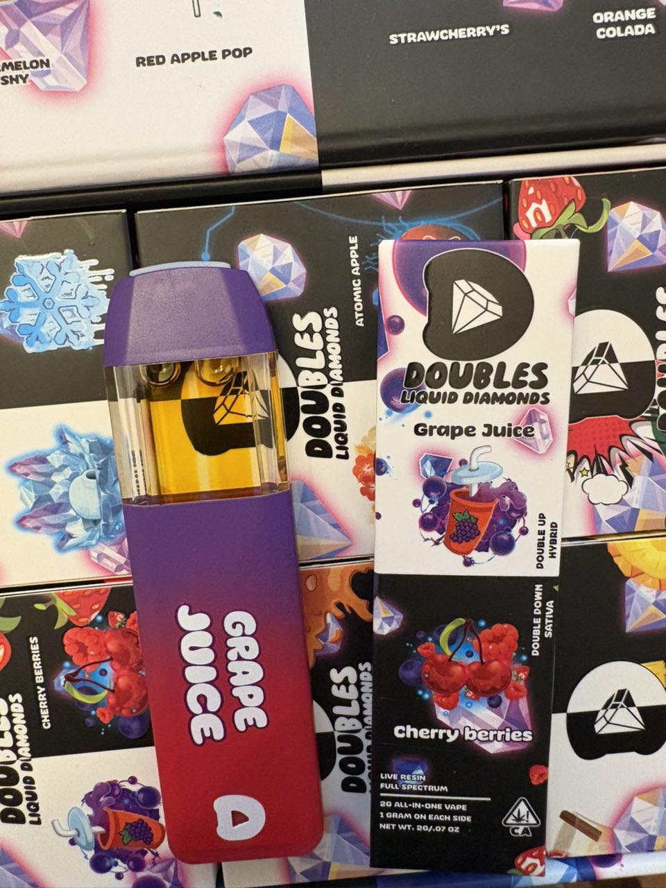 doubles liquid diamonds disposable