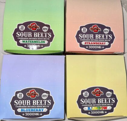sour belts edibles 3000mg