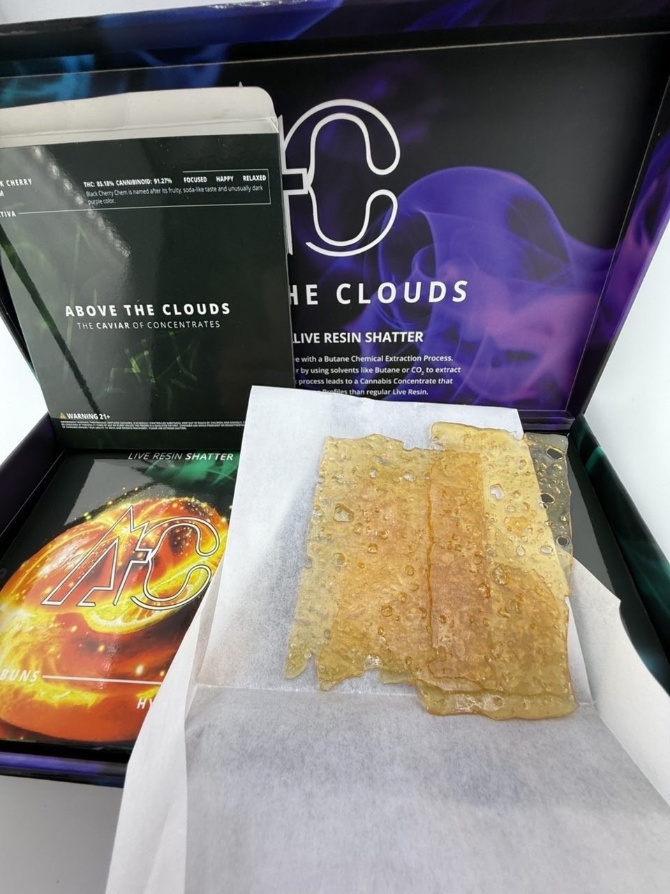 above the clouds live resin shatter