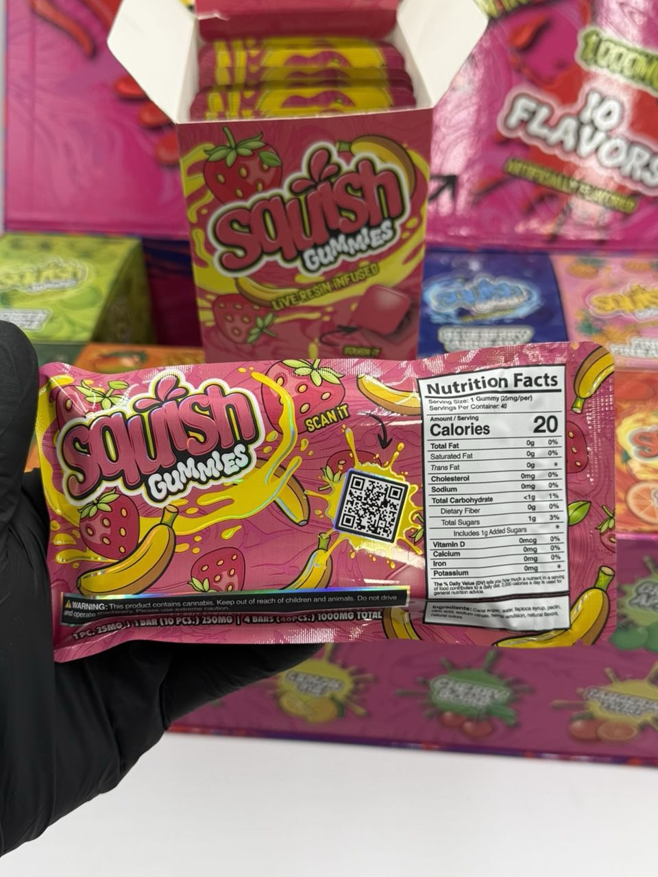 squish live resin gummies