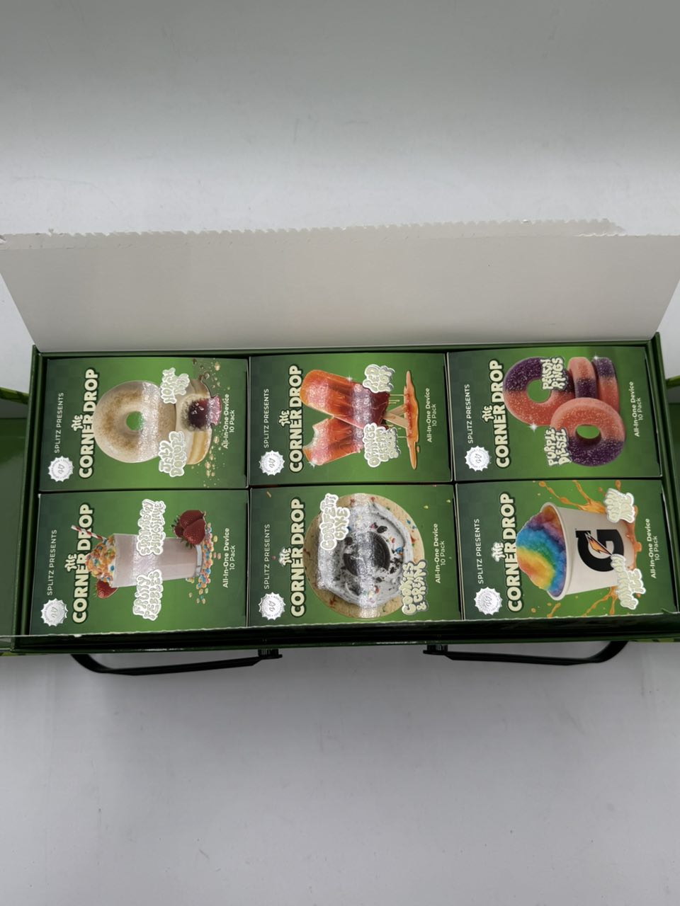 splitz the corner drop disposable