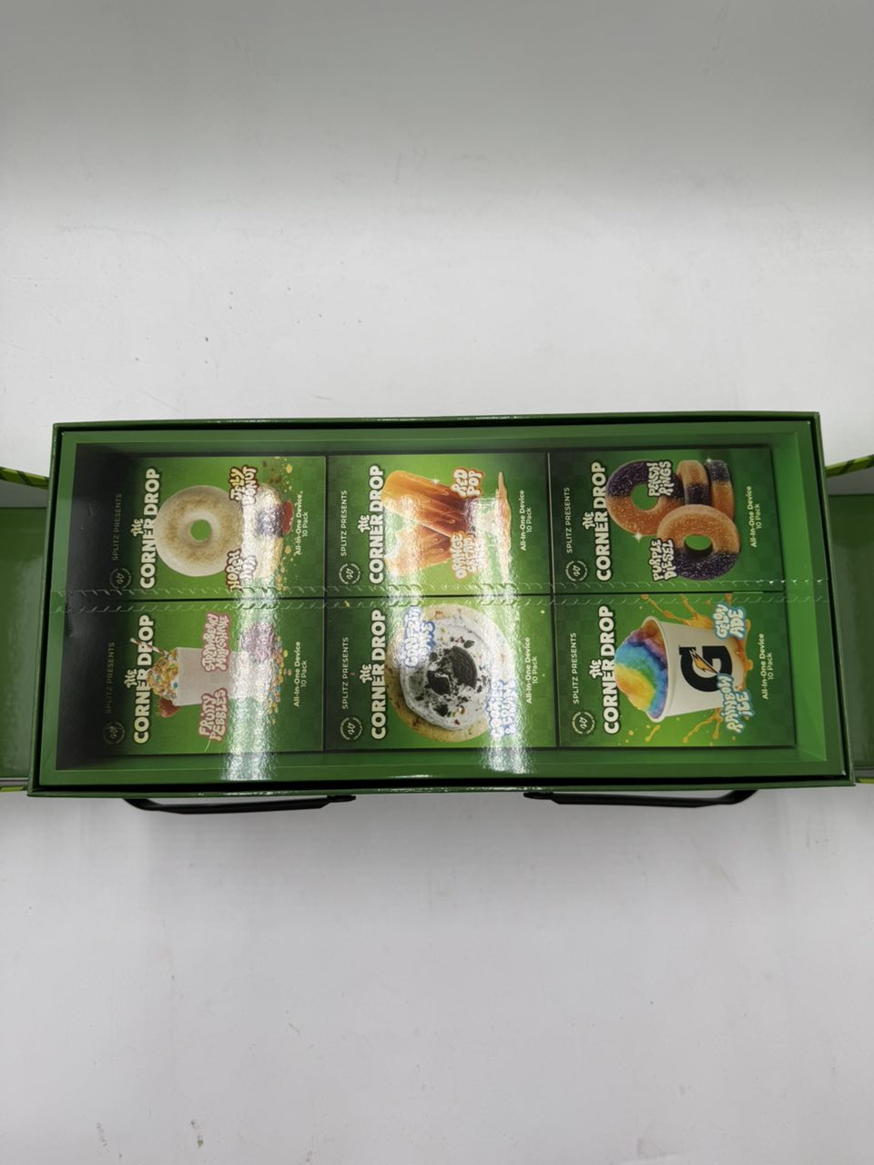 the corner drop splitz disposable